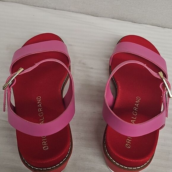 COLE HAAN ORIGINALGRAND FLATFORM WEDGE SANDALS BFPM-04-306 - Picture 3 of 9